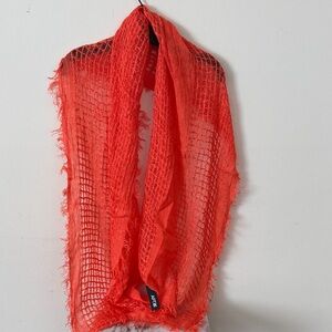 Apt. 9 Lightweight Open Weave Scarf in Bright Orange~ NWT
